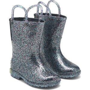 Western Chief Toddler Sparkly Glitter Rain Boots, 5